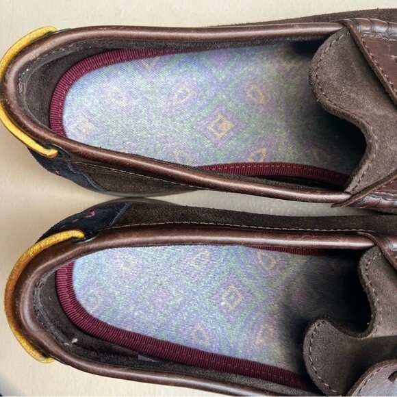 Ted Baker London Brown Suede Loafer Shoes Leather Fringe Men’s Size EU 42 US 9 - Picture 9 of 15